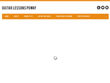 Tablet Screenshot of guitarlessonspoway.com